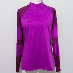 Nike Therma-FIT Purple 1/4 Zip Fleece Lined Pullover | Women’s Size Medium